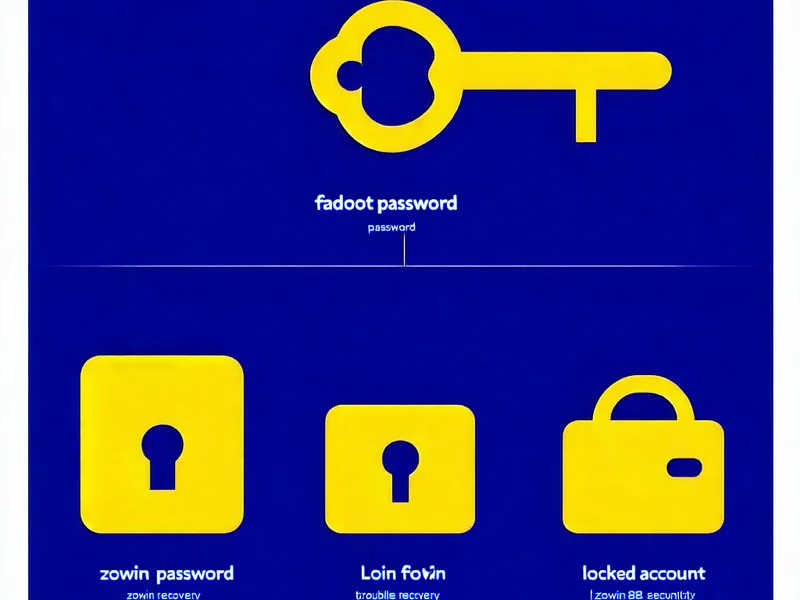 Hình ảnh mô tả các giải pháp khắc phục sự cố đăng nhập Zowin, Zowin 88, với biểu tượng chìa khóa, khóa và mạng