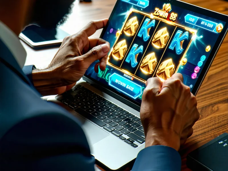 Người chơi đang phân tích chiến lược trên màn hình Zowin 88 Slot
